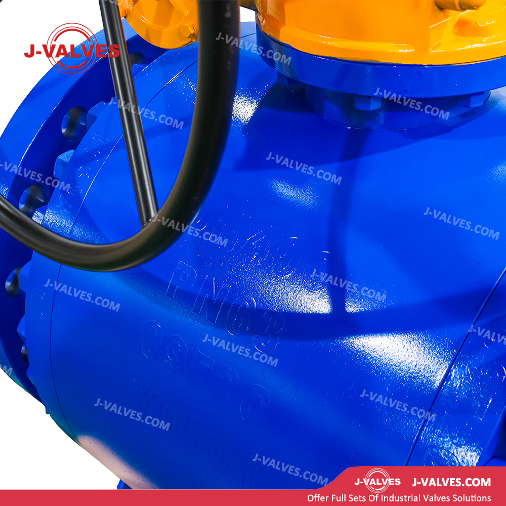 DN400 PN63 Low Alloy Steel Trunnion Mounted Ball Valve