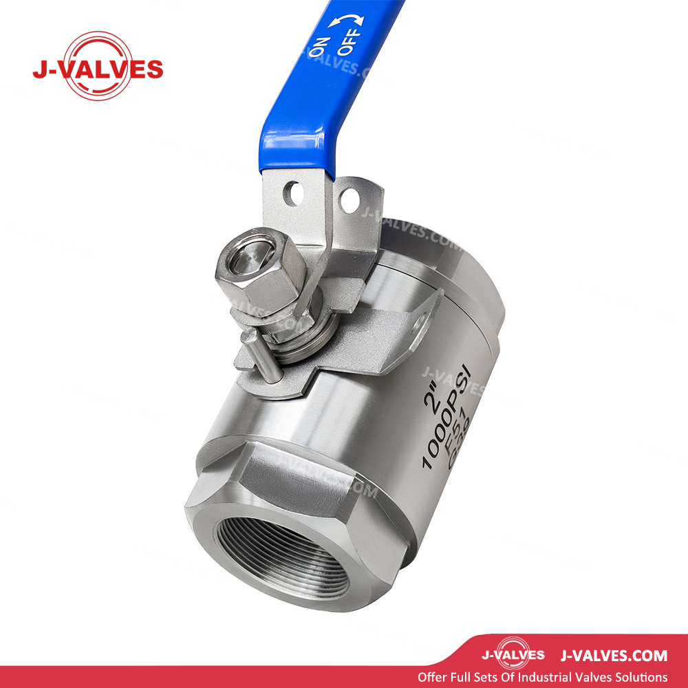 Quality Industrial Valve Product Made in China J-Valves 2'' 1000PSI Duplex Stainless Steel F51 Threaded End 2PC Ball Valve