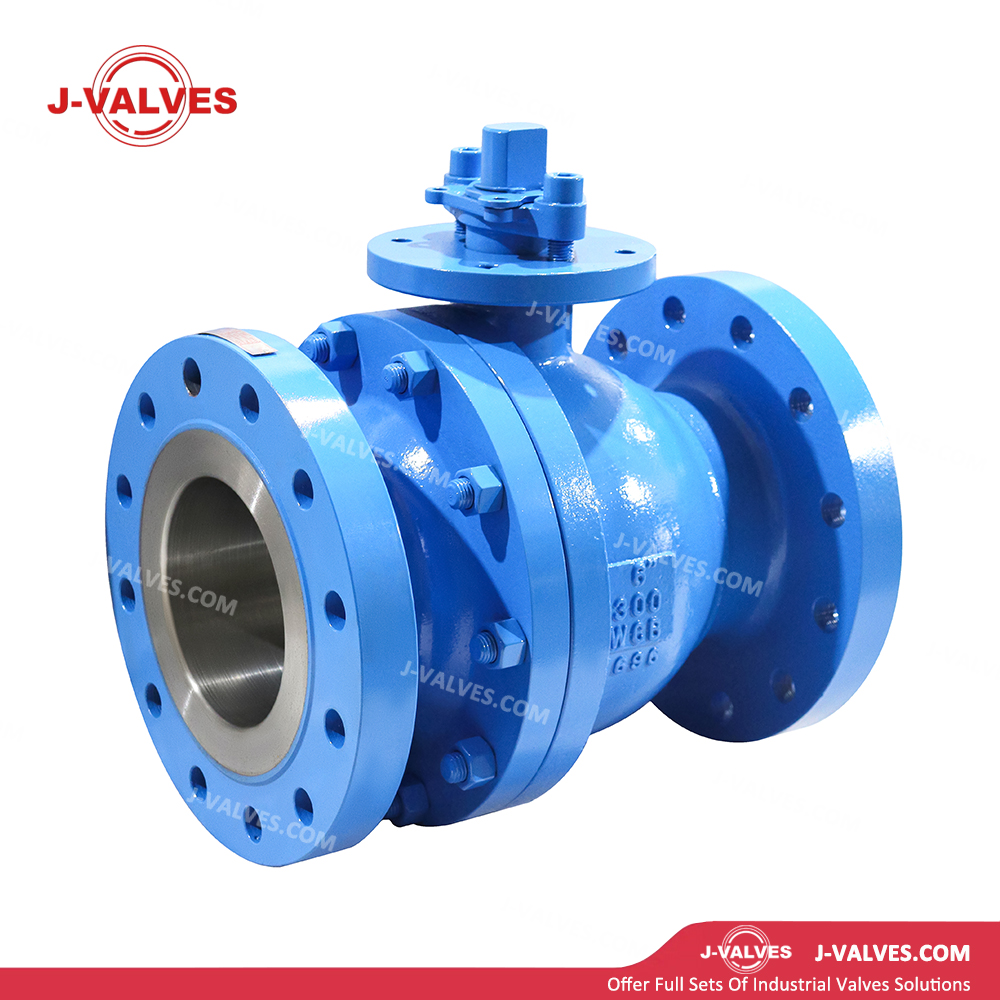 Quality Industrial Valve Product Made in China J-Valves Control Gas Carbon Steel WCB 6'' 300LB 2PC Flanged Floating Ball Valve
