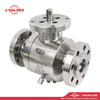 Quality Industrial Valve Product Made in China J-Valves Two Piece Flanged Forged Stainless Steel Reduce Bore 600LB F316/F304 Trunnion Mounted Ball Valve
