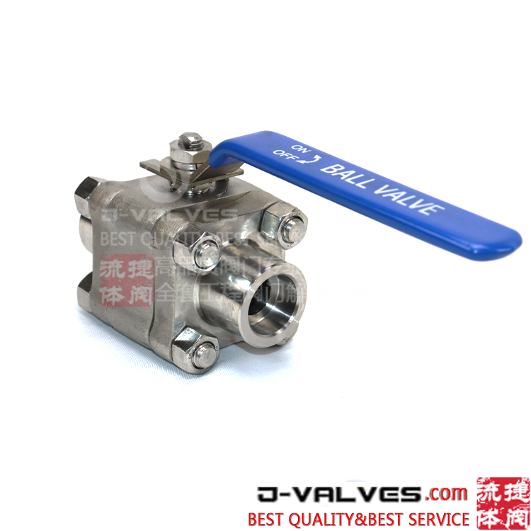 F316L Forged Stainless Steel 800# Full Bore Socket Welded Floating 3PC Ball Valve