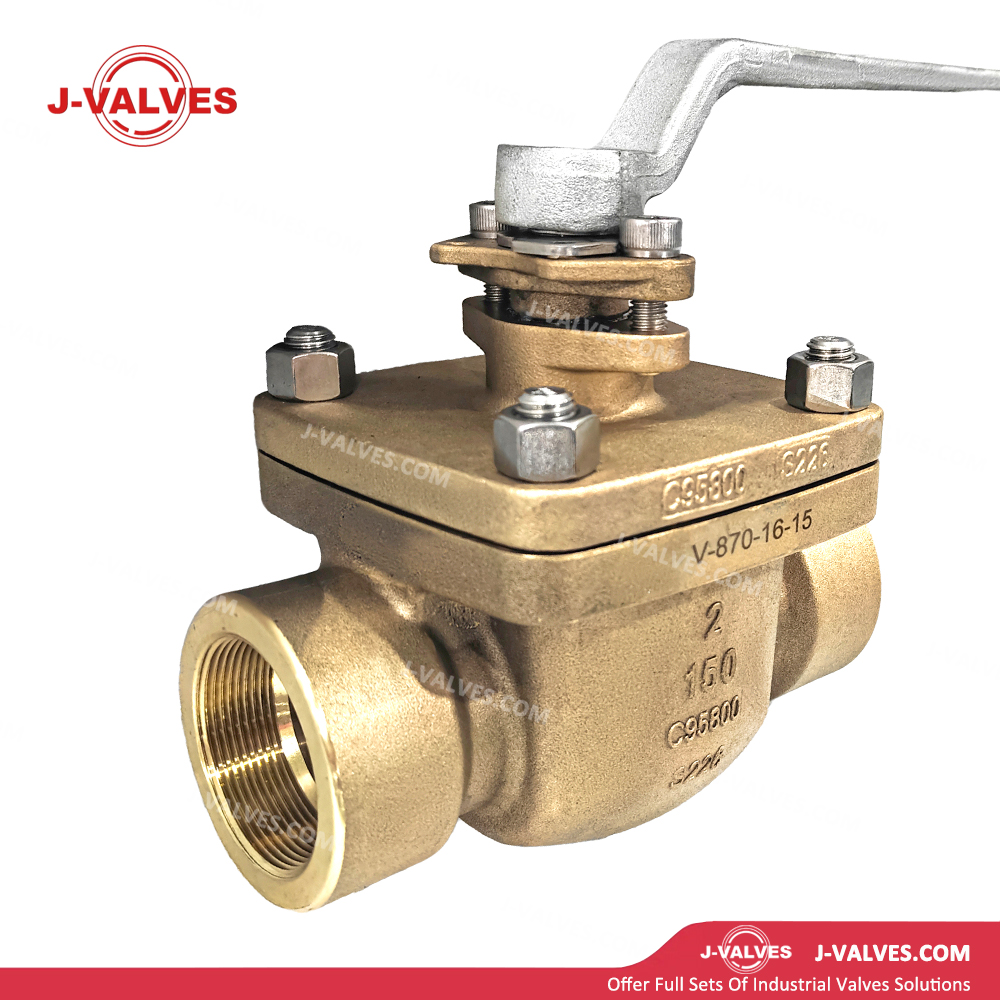 2" 150LB C95800 Top Entry Threaded Floating Ball Valve Full Port Low Resistance Design