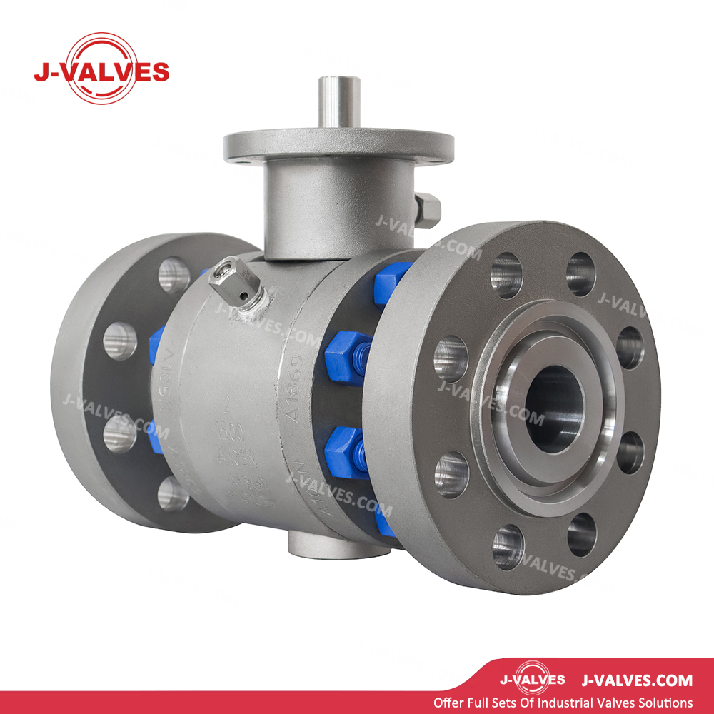 J-Valves China1500lb 2inch Forged Carbon Steel A105n Trunnion Mounted 3PC Flange End Ball Valve with Long Stem
