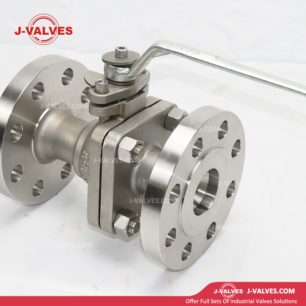 J-Valves China 2PC Flange End Stainless Steel CF8/CF8m/CF3/CF3m Reduce Bore Floating Ball Valve