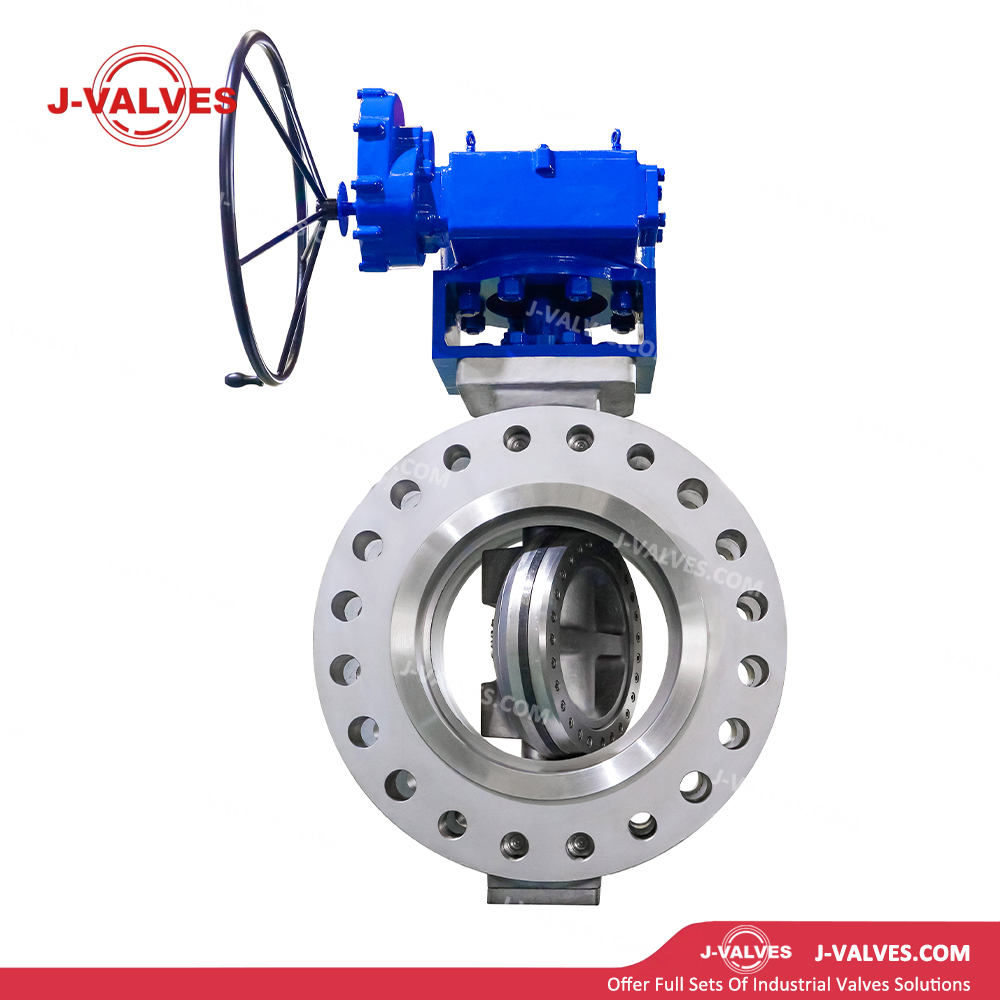24"900LB CF8M Triple Eccentric Flanged Butterfly Valve
