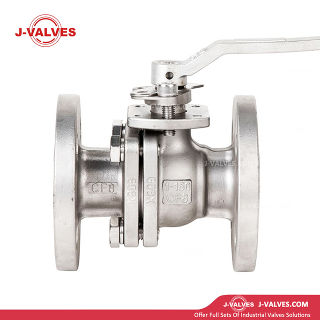 J-Valves China Stainless Steel CF8/CF8m 2PC Full Port End ANSI with Mounting Pad Ball Valve Flange