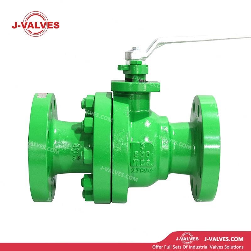 Quality Industrial Valve Product Made in China J-Valves Control Gas Carbon Steel 600LB 2PC Flanged Floating Ball Valve