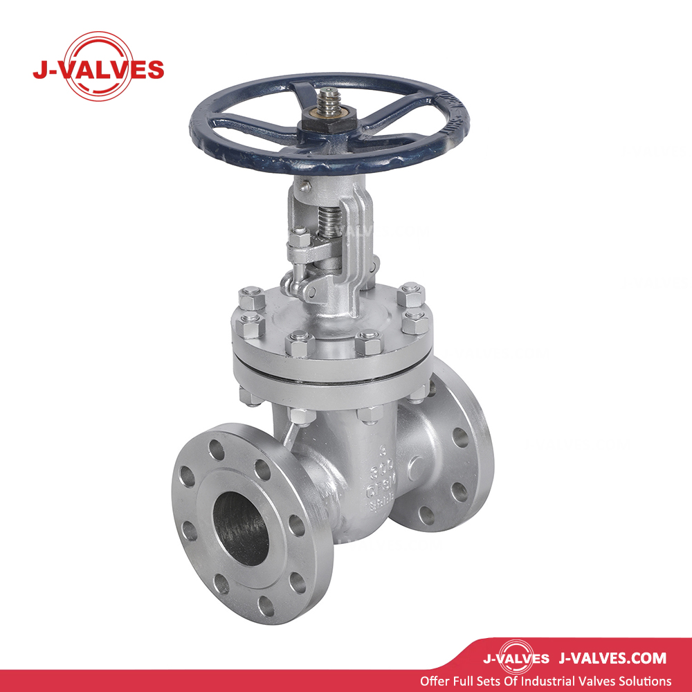 J-Valves China ASME/DIN/JIS 304/316 Flexible Wedge 300lb Flanged Rising Stem Stainless Steel Gate Valve with Handwheel Bevel Gear
