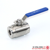 Stainless Steel Full Bore Forged Steel 2 Piece Floating NPT Thread Ball Valve