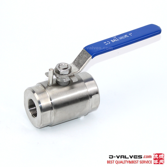 Stainless Steel Full Bore Forged Steel 2 Piece Floating NPT Thread Ball Valve