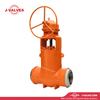 China-Made J-Valves C12A 2500LB Pressure-Sealing 16 inch Gearbox Operation Butt Weld Connection Gate Valve