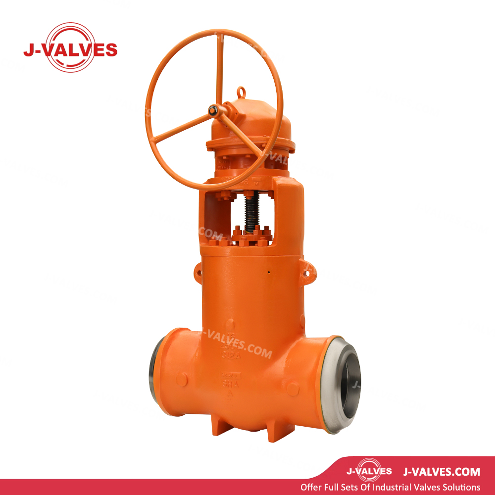China-Made J-Valves C12A 2500LB Pressure-Sealing 16 inch Gearbox Operation Butt Weld Connection Gate Valve