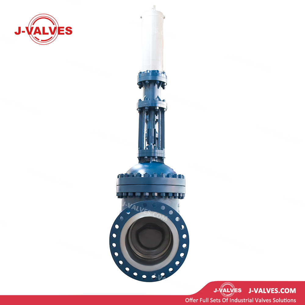 Quality Industrial Valve Product Made in China J-Valves 24'' 600LB RF Cast Cabon Steel WC6 Hydrodynamic Actuator Rising Stem Gate Valve