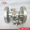 J-Valves China DIN 2PC Floating Flange End Pn16/25/40/64 Full Port Direct Mounting Pad Ball Valve