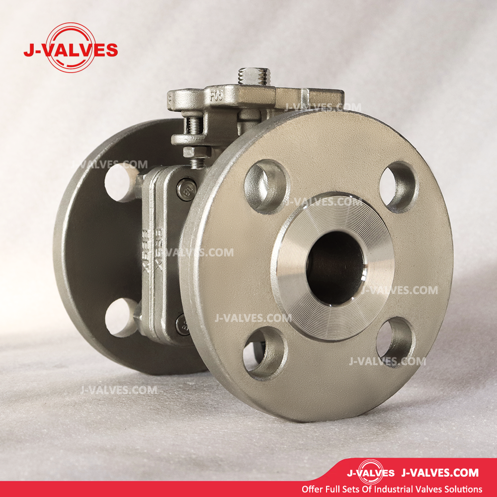 J-Valves China High Precision 2PC Floating Ball Valve Flange End 150lb Full Port with ISO 5211 Platform