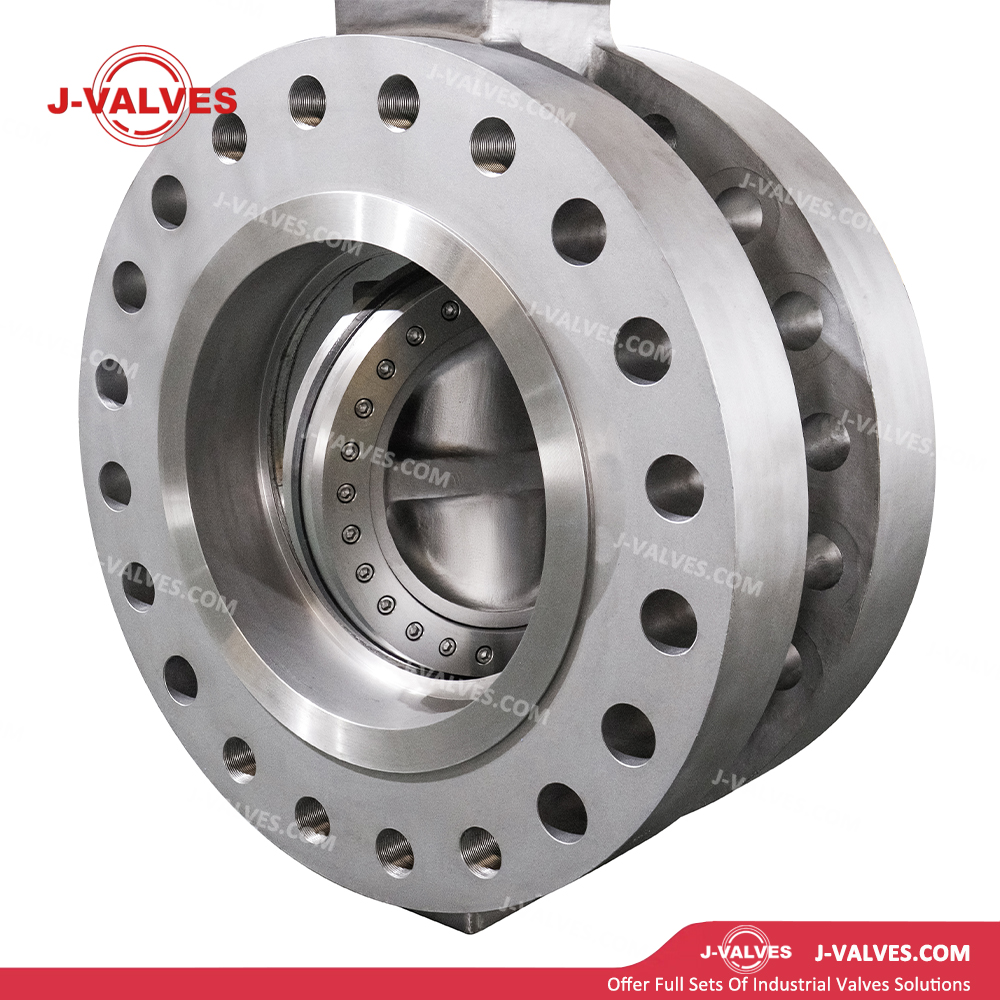 24"900LB CF8M Triple Eccentric Flanged Butterfly Valve