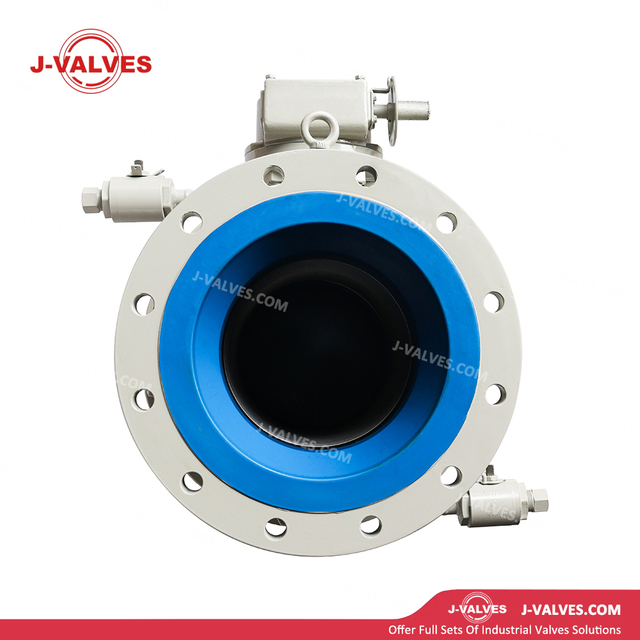 ASME B16.34 WCB Carbon Steel 2PC Flanged Trunnion Mounted Ball Valve with Double Vent Needle Valves