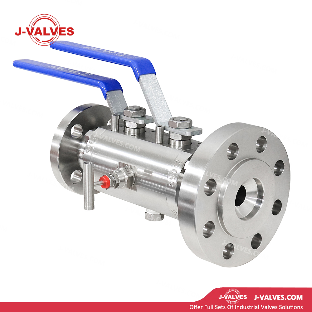 Quality Industrial Valve Product Made in China J-Valves 2*1′′ Flange End Stainless Steel F316 600LB DBB Double Block And Bleed Ball Valve