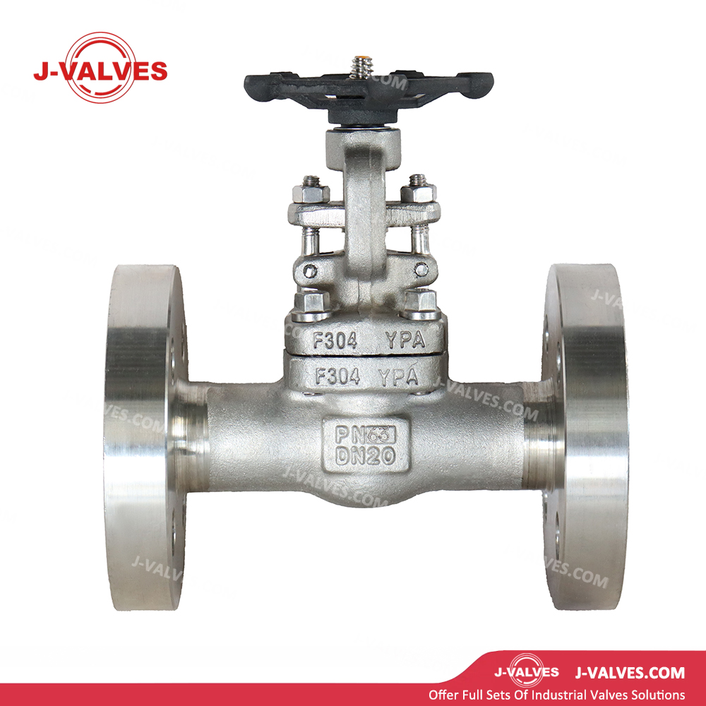 China-Made J-Valves PN63 Forged Stainless Steel F304 DN20 OS&Y Flange End Handwheel Operation Gate Valve
