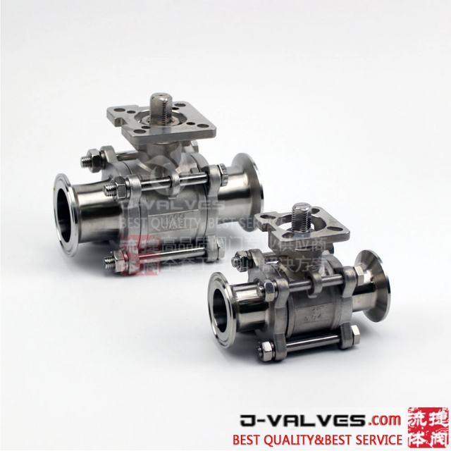 Stainless Steel Three-Piece High-Platform Quick-Installation Ball Valve