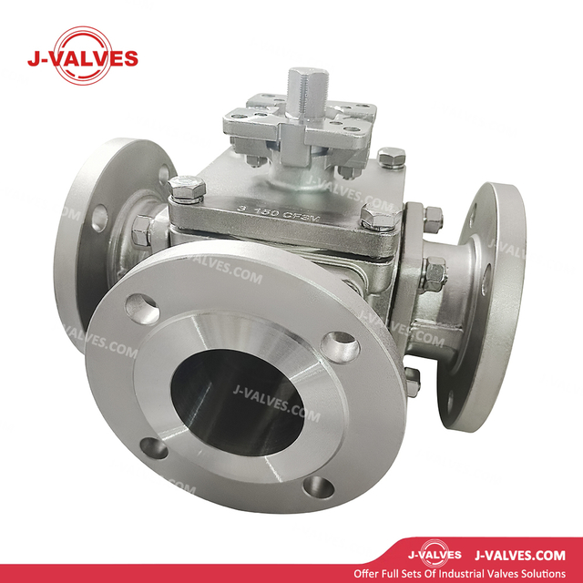 ANSI High Platform Three Way Ball Valve