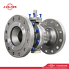 China-Made J-Valves 6*4 inch ANSI Class 300 Carbon Steel WCB Bolted Bonnet With Top Flange Short Stem Flange End Gear/Electric/Pneumatic Operation 2PC Reduce Bore Trunnion Mounted Ball Valve