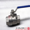 Stainless Steel BSP NPT PT Thread 2PC Ball Valve