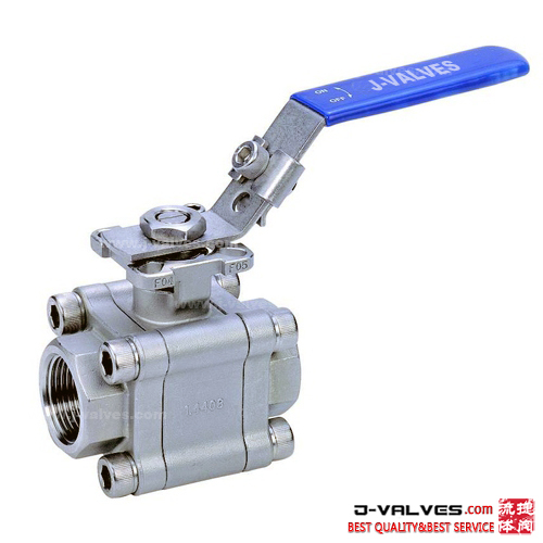 2000psi Manual Screw/Thread End 3PC Stainless Steel Ball Valve