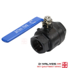 2 Piece Threaded Ends Forged Steel A105 Full Bore Floating Ball Valve