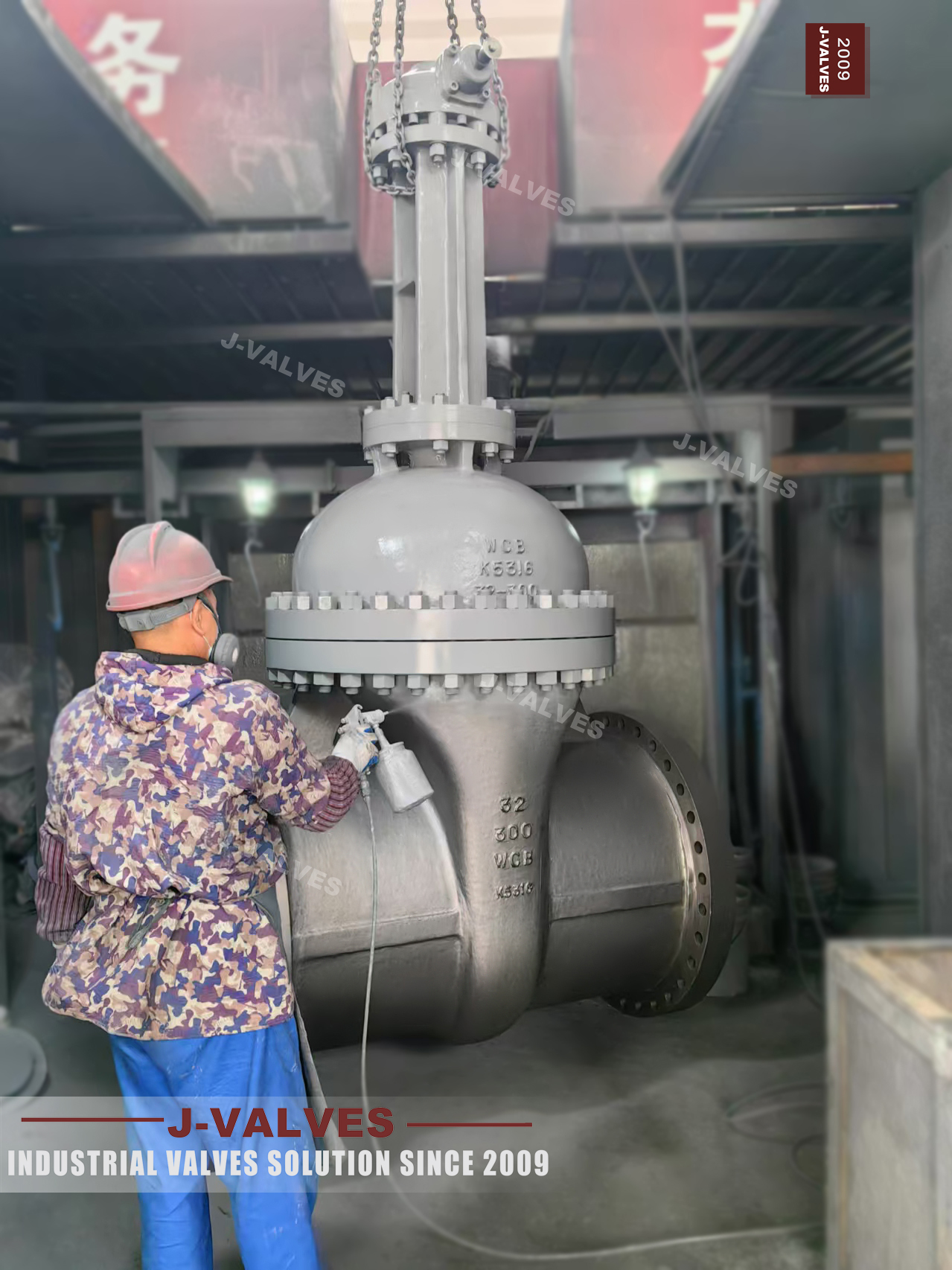 32-inch 300LB cast steel WCB wedge gate valve.jpg
