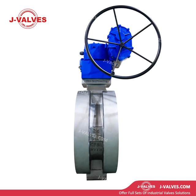 24"900LB CF8M Triple Eccentric Flanged Butterfly Valve