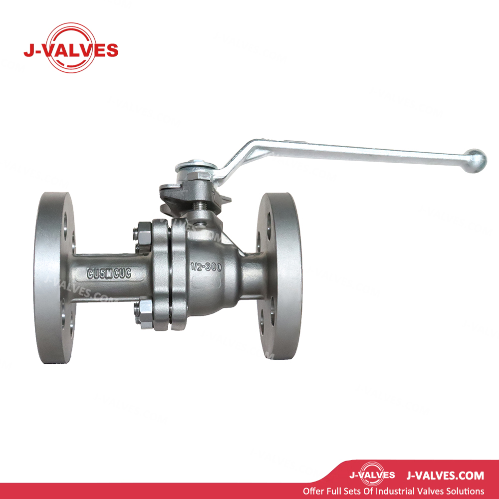 Quality Industrial Valve Product Made in China J-Valves Two Piece High Pressure CU5MCUC Flange End Nickel Alloy Ball Valve For Nuclear Power