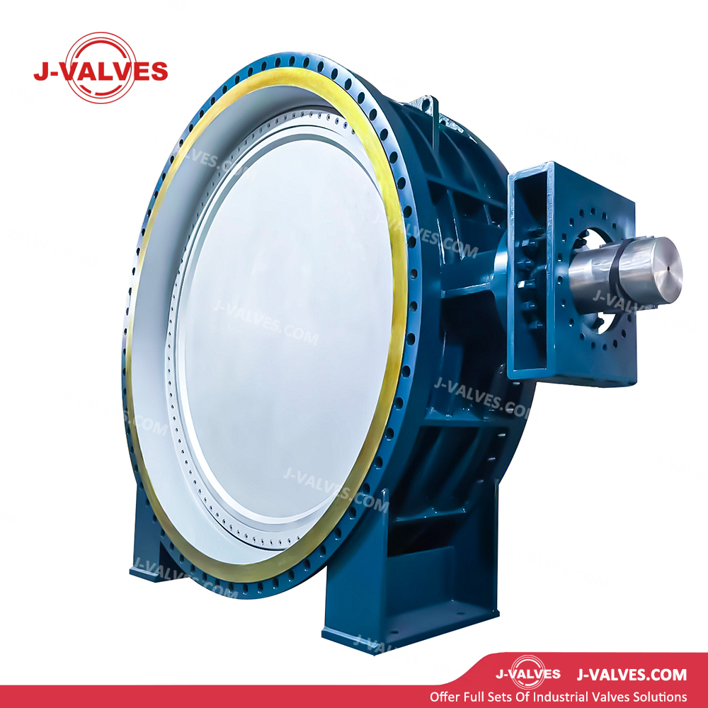 DN2800 PN10 WCB Three Eccentric Flange Butterfly Valve