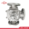 Quality Industrial Valve Product Made in China J-Valves Control Gas Stainless Steel 600LB 3 Way High-Platform Flanged Ball Valve