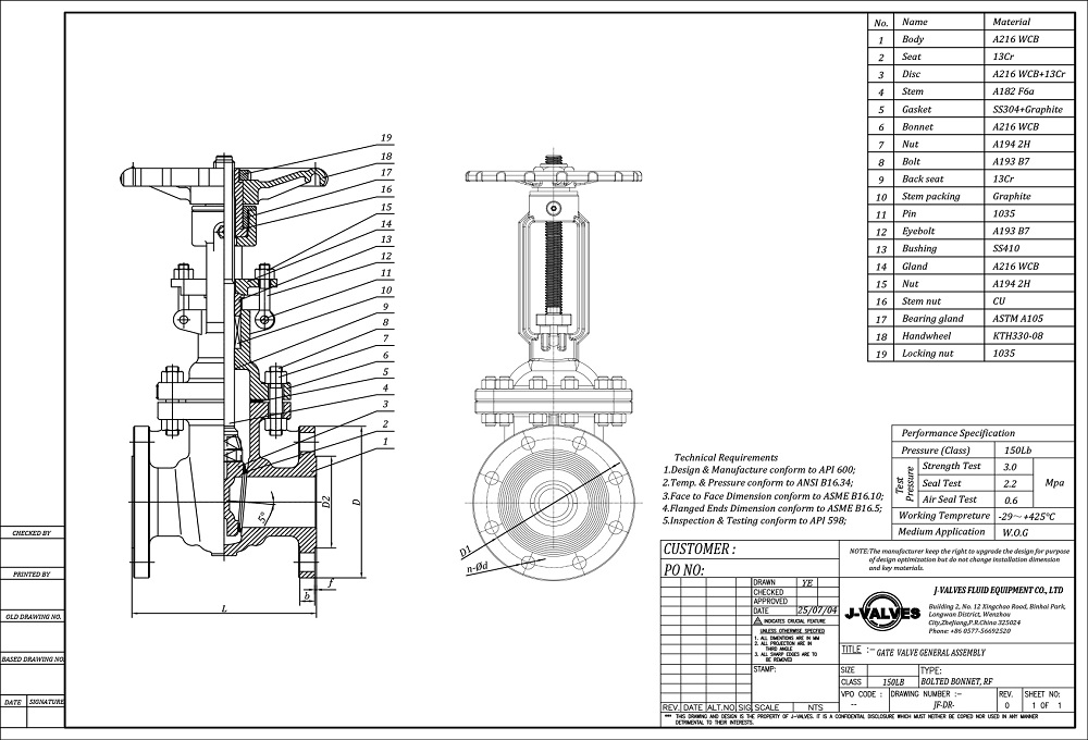 API 600 Gate valves