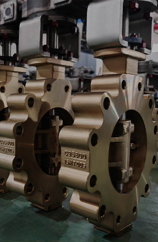 Bronze Lug type triple eccentric butterfly valve
