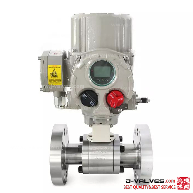 Explosion Proof Intelligent Adjustable Electric Forged Steel Flanged Ball Valve