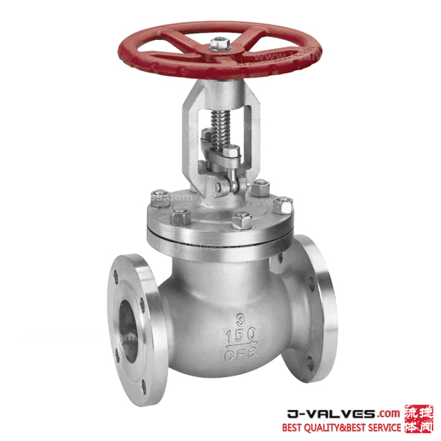API600 3inch 150lb A351 CF8 SS304 Stainless Steel Flange Globe Valve
