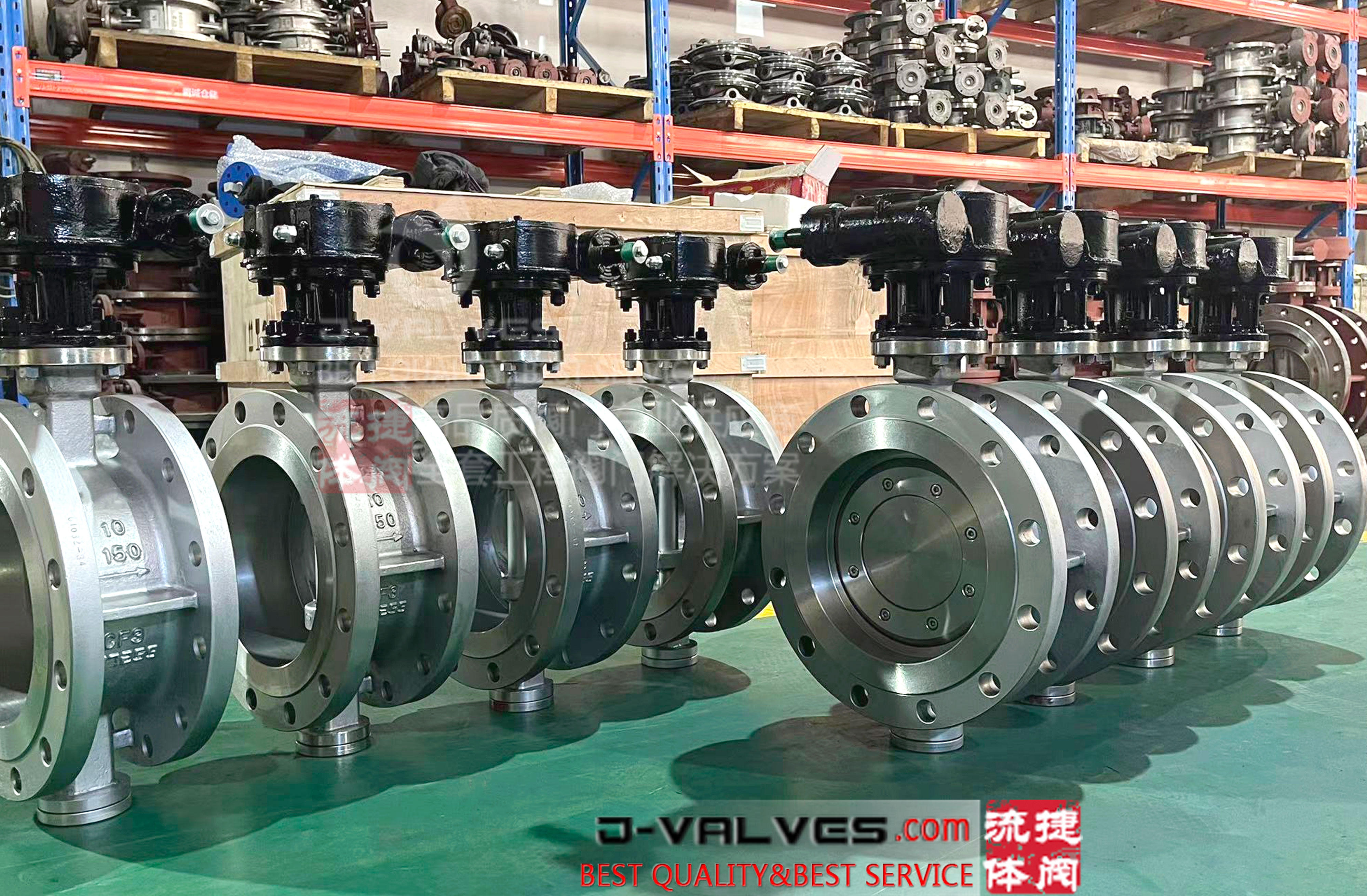 150LB Stainless Steel CF8 Flanged Triple Eccentric Butterfly Valve