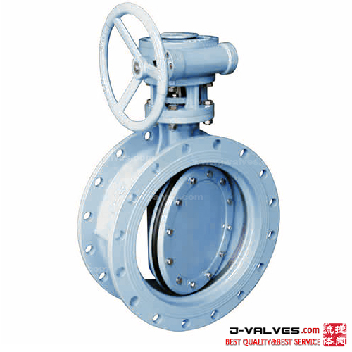 API609 Cast Steel WCB Metal Sealed Flange RF Double Eccentric Butterfly Valve