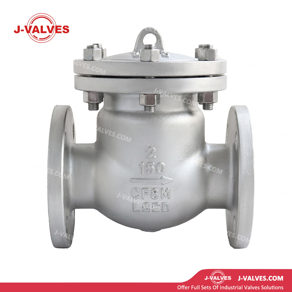 Quality Industrial Valve Product Made in China J-Valves 150LB 2'' Stainless Steel CF8M Flange End RF Swing Check Valve