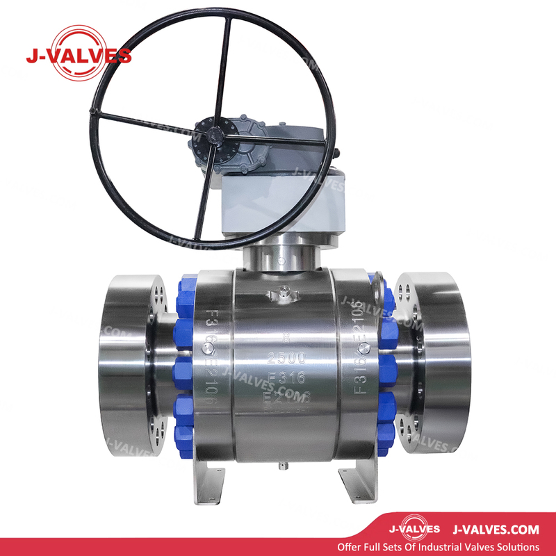 J-Valves Made in China ANSI Class 8′′ 2500lb Stainless Steel F316/F304 Trunnion Mounted 3PC Flange Ball Valve
