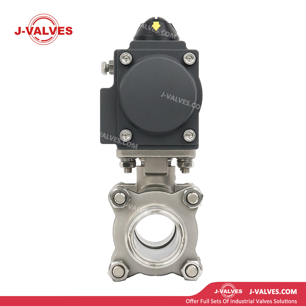 Quality Industrial Valve Product Made in China J-Valves High-Pressure CF8 Stainless Steel Three Piece 1000wog Pneumatic Flanged Ball Valve with Quick Release