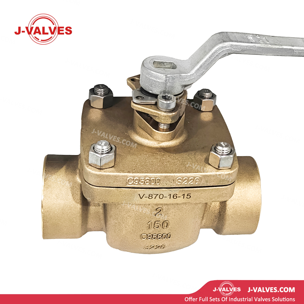 2" 150LB C95800 Top Entry Threaded Floating Ball Valve Full Port Low Resistance Design