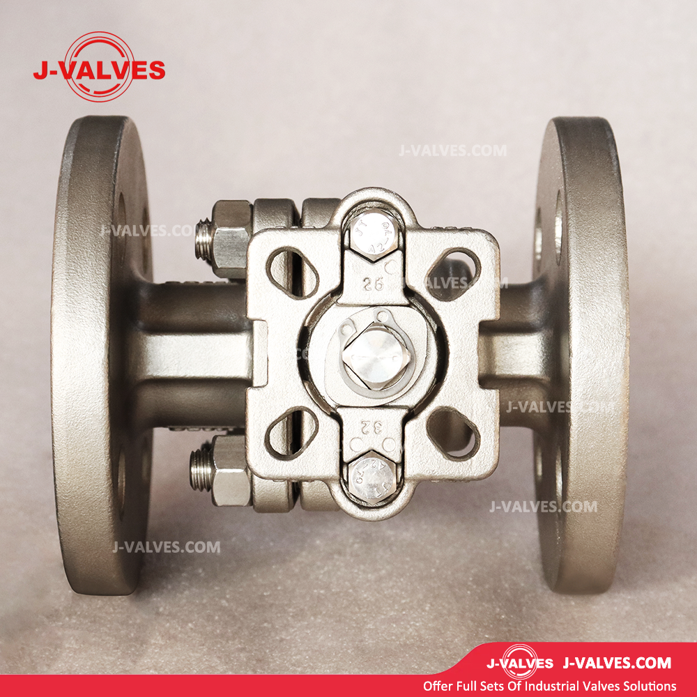 J-Valves China High Precision 2PC Floating Ball Valve Flange End 150lb Full Port with ISO 5211 Platform