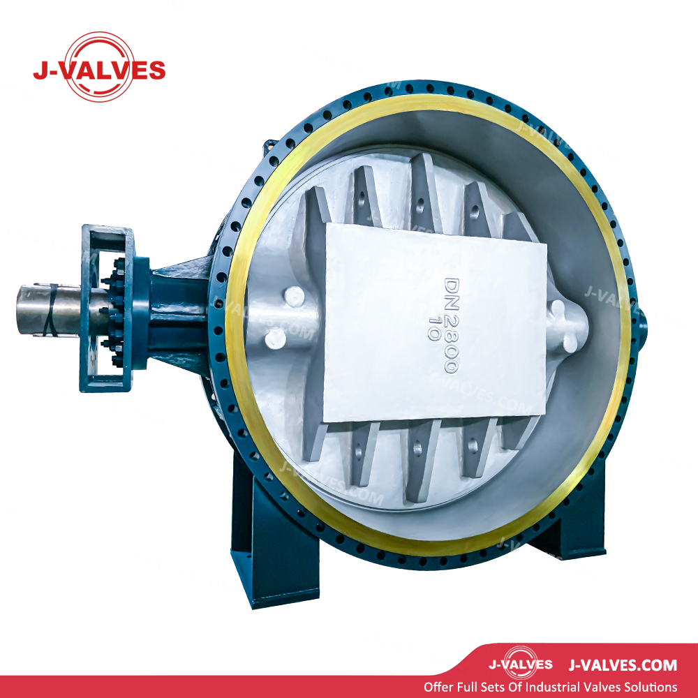 DN2800 PN10 WCB Three Eccentric Flange Butterfly Valve