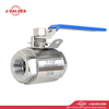 Quality Industrial Valve Product Made in China J-Valves 1-1/2'' 1000PSI Duplex Stainless Steel F51 Threaded End 3PC Ball Valve