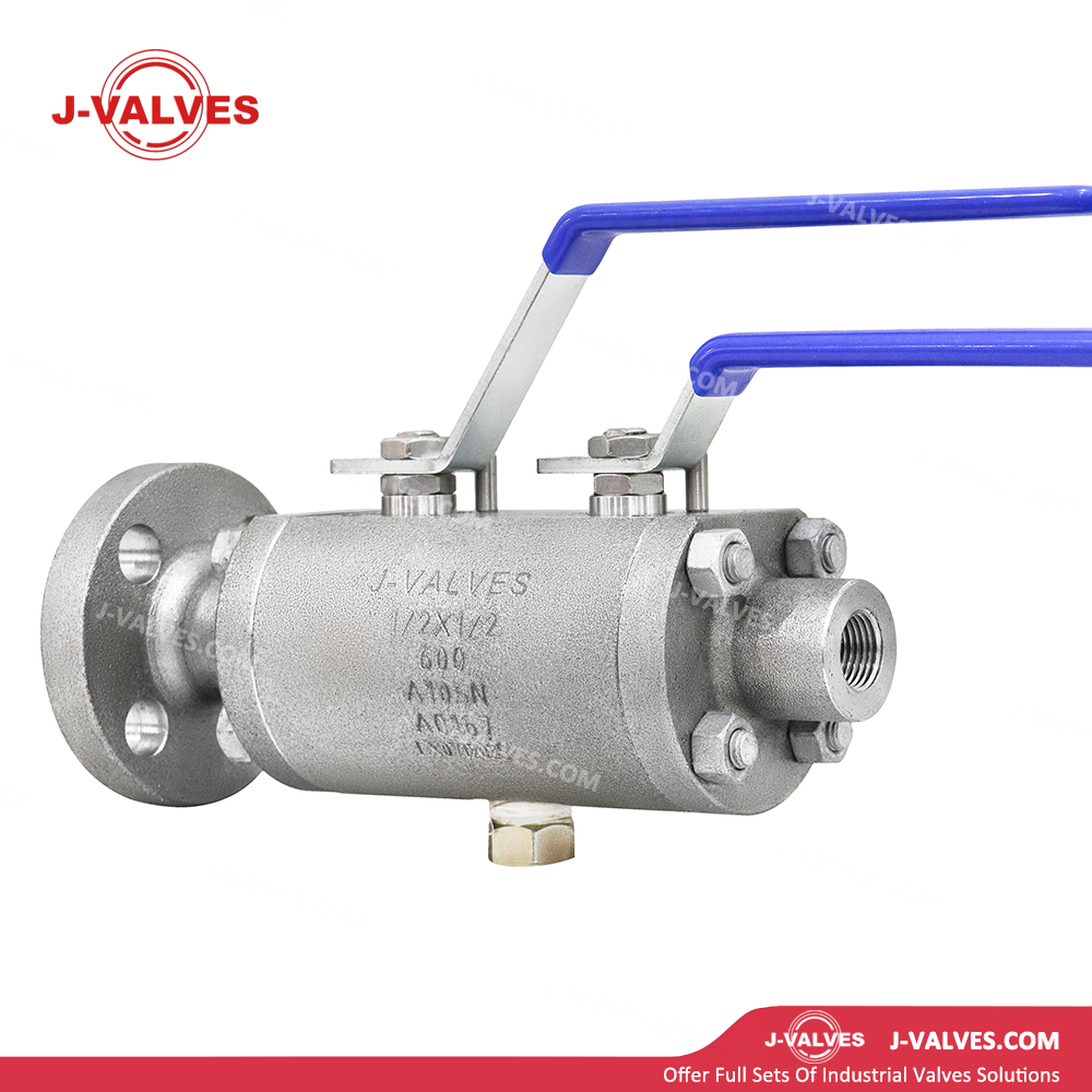 J-Valves China Control Gas 900lb Rtj&Thread Duplex Stainless Steel Dbb Ball Valve