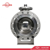China-Made J-Valves 12 inch ANSI Class 300 Stainless Steel CF8/CF8M Bolted Bonnet With Top Flange Short Stem Flange End Gear/Electric/Pneumatic Operation 2PC Trunnion Mounted Ball Valve