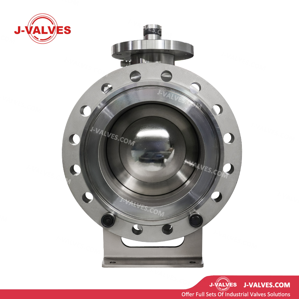 China-Made J-Valves 12 inch ANSI Class 300 Stainless Steel CF8/CF8M Bolted Bonnet With Top Flange Short Stem Flange End Gear/Electric/Pneumatic Operation 2PC Trunnion Mounted Ball Valve